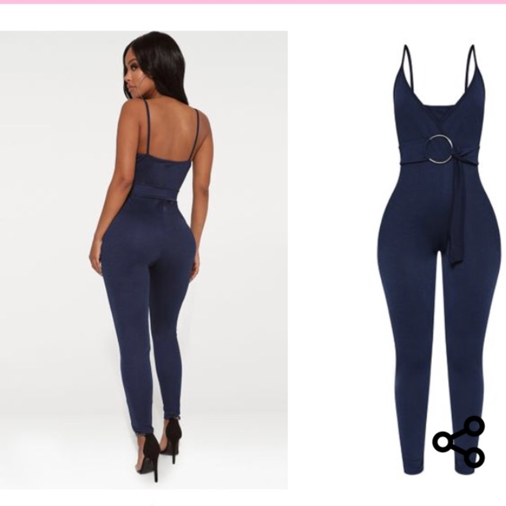 Navy blue jumpsuit